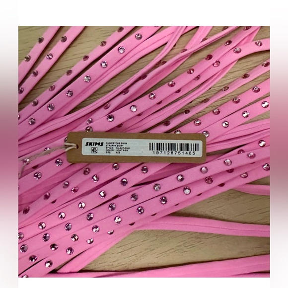 SKIMS , NWT Rhinestone Swim Strappy Skirt - Picture 4 of 4